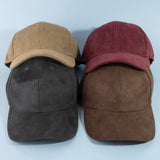 Soft Suede Six Panel Baseball Cap: IV