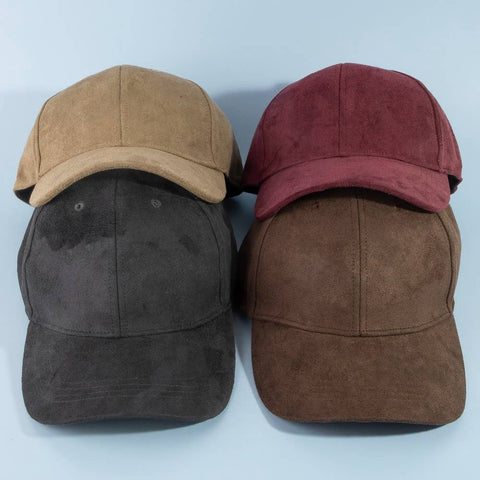 Soft Suede Six Panel Baseball Cap: IV