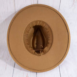 Flat Brim Herringbone Chain Fedora Fashion Hat: IV