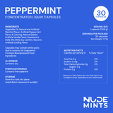 NUDE Mints - Dual Action Liquid Mint Capsules (Peppermint)