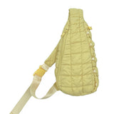 Quilted Stylish Lightweight Puffer Sling Bag: GRN / ONE SIZE