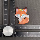 Acrylic Fox Brooch