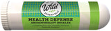 Health Defense aromatherapy inhaler with green label on white background