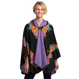 Laurel Burch Blooms Reversible Rain Travel Cape