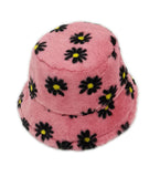 Flower Power Fur Bucket Hat