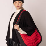College Quilted Puffer Lightweight Shoulder Bag: NVYORA / ONE SIZE
