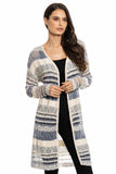24057 - Striped Crochet Cardigan : S