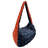 College Quilted Puffer Lightweight Shoulder Bag: NVYORA / ONE SIZE