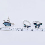 Tortoise Abalone Shell Adjustable Ring