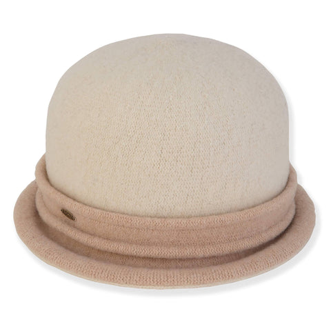 Beige, Soft Wool Cloche