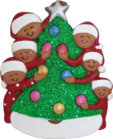 African-American Family Ornament