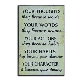 Your Thoughts Wall Plaque