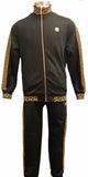 black and gold men's tracksuit