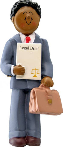 African-American Lawyer Ornament