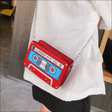 80’s Cassette Tape Crossbody Purse - purse