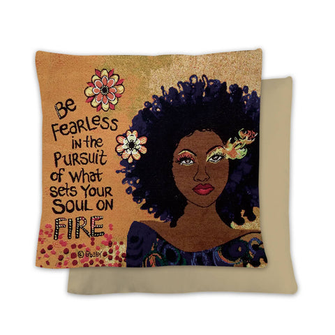 Soul On Fire Woven Cushion Cover