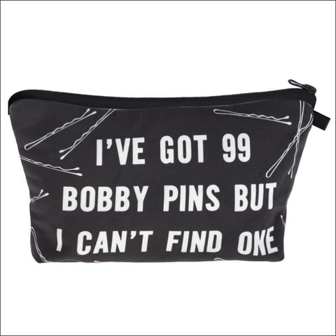 99 Bobby pins Makeup Bag - purse