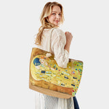  The Kiss by Gustav Klimt Print Beach Tote Bag