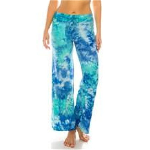 Aquamarine Tie Dye Lounge Pants - lounge pants