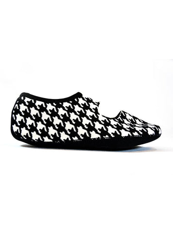 Mary Janes Black/White Houndstooth