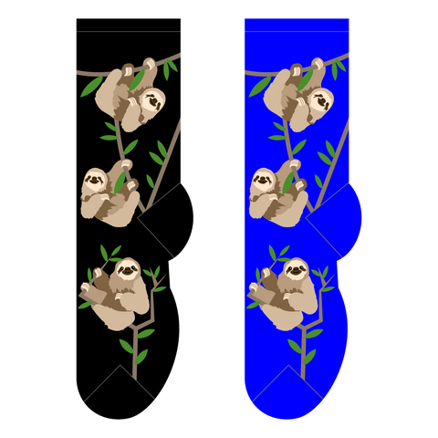 Swinging Sloth Socks