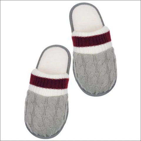 Cable Knit Canadian Slippers