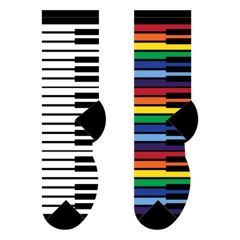 Piano Keys Socks