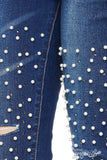 pearl studded jeans