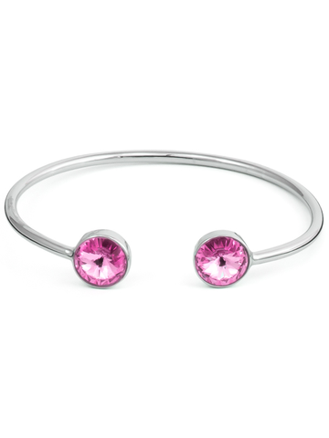 Pink Double Crystal Cuff