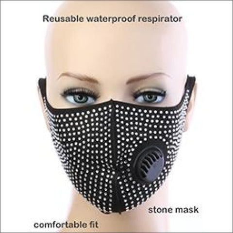 Rhinestone Face Mask